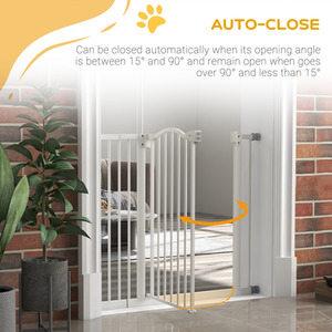 PawHut Adjustable Metal Pet Gate Safety Barrier by PawHut