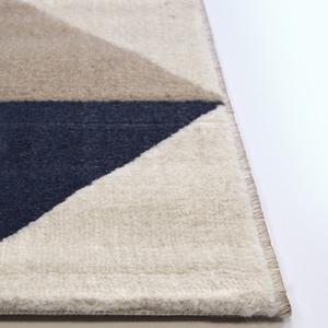 Teal Blue 3D Geometric Living Room Rug - Ballina - Blue / 230cm by The Rug Wholesaler