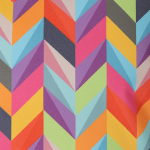 Rainbow Herringbone Outdoor Cushion - Orange / 4 by icon