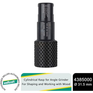 wolfcraft Cylindrical Rasp for Angle Grinder, Shaping and Woodworking - Cylindrical Rasp by wolfcraft