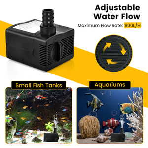 Submersible Pump Fountain Water Pump with 2.2M High Lift - Black by Costway