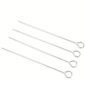 40 Metal BBQ Skewers Kebab Meat Vegetable Skewers Oven Grill Barbeque 35cm - Silver by Cooke & Miller