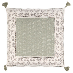 Nyala Embroidered Cushion Green by Divante
