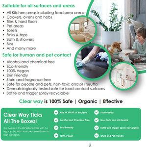 Natural All In One Disinfect and Multi Purpose Cleaner - Clear by Pure Hygie