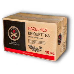 Hazel Hex Sumi Bincho Charcoal Briquettes - Black by Globaltic