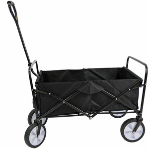 Festival Wagon Garden Cart Trolley - Black by International