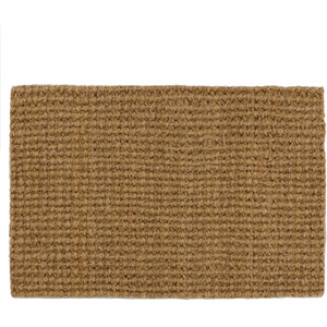 Tallis Boucle Coir Latex Backed Door Mat - Natural by JVL