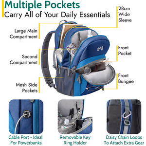 Aspen 30L Camping Backpack - Blue by Trail