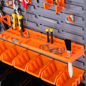 DIY Tool Storage Set with Wall Plates - Black / 30 Piece Set by Groundlevel