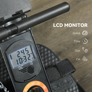 SPORTNOW Folding Magnetic Rowing Machine with 16 Adjustable Resistance - Black by SPORTNOW