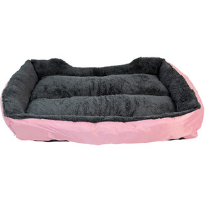 Faux Fur Dog Bed in PinkGrey XL - Grey by Actiaspet