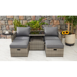 New Hampshire Transformer Patio Set - Grey by Malay