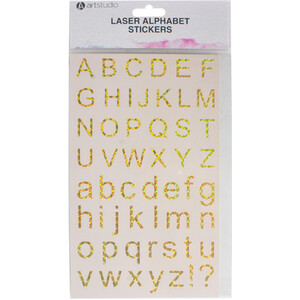 Laser Alphabet Stickers Pack by Art Studio