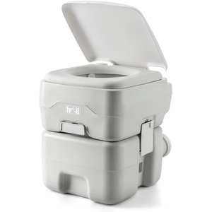 Portable Camping Flushable Toilet 20L - Grey by Trail