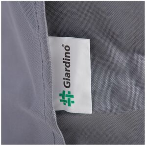 Arizona Square Rattan Patio Dining Set with Ice Bucket Drinks Cooler - Grey / 8 by Giardino