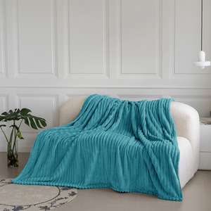 Snug Soft Chunky Ribbed Cord Plush Throw Blanket by Velosso