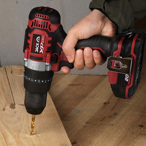 Lumberjack Cordless 20V XPSERIES Twin Kit Hammer Drill and Impact Driver Drill - Red by Lumberjack