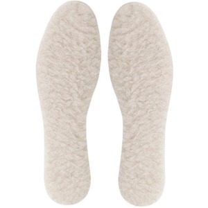 Thermal Fleece Shoe Insoles 1 Pair - White / 6 by Jump