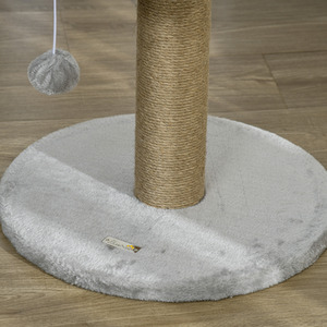 Pawhut Cat Tree Tower with Scratching Posts and Dangling Ball Perch - Grey by Pawhut