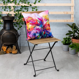 Oil Painting Printed Outdoor Cushion - Pink by icon
