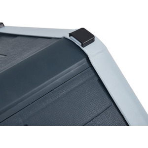 Kidkid Dog Kennel Large Plastic Pet Garden House - Black + White + Grey / 75cm by Kidkid