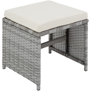 Malaga 641 Rattan Garden Furniture Set with Protective Cover by tectake