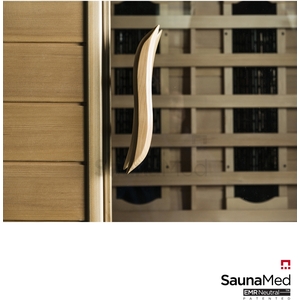 4 Person Indoor Classic Hemlock FAR Infrared Sauna EMR Neutral - Brown by SaunaMed