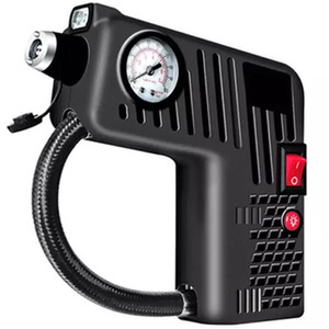 Five-in-One 12V Car Air Compressor - Black