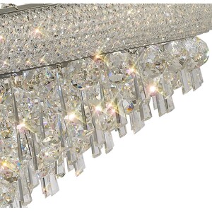 Alexandra Ceiling Pendant Chandelier 20 Light Polished Chrome, Crystal - Polished Chrome