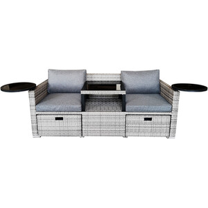 New Hampshire Transformer Patio Set - Grey by Malay