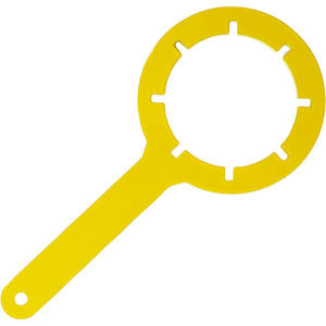 Metal Drum Spanner DIN 38 Drum Key for Small Closures and Cap lid - Yellow by DNA PACKAGING LTD