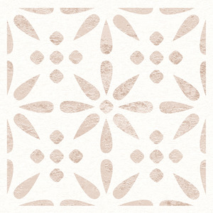 Vintage Flowers Peel and Stick Vinyl Floor Tiles 1sqm by d-c-fix