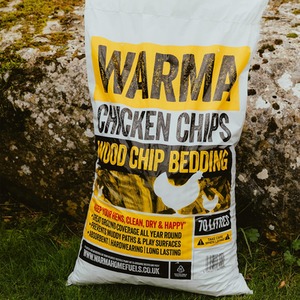 Premium Hardwood Chicken Coop Wood Chips - Beige / 52kg by Warma