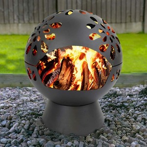 Fire Pit Heater Wood Burner - Black
