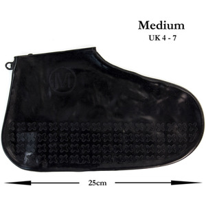 Shoe Covers Reusable Silicone Waterproof Protectors - Black by Actiasgear