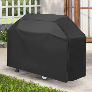 Waterproof Grill Cover for Outdoor Patios - Black / Medium by Garden Sanctuary
