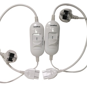 Electric Blanket Throw with Temperature Settings - White / 150cm by Samuel Alexander