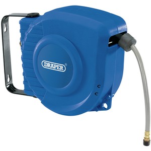 Draper Retractable Air Hose Reel (12 Metres) - blue by Draper