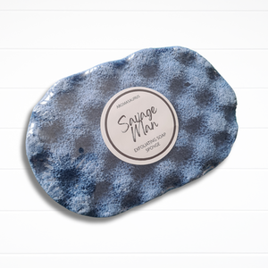Savage Soap Sponge - Blue by Aromasaurus