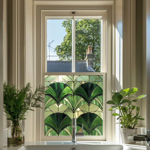 Albidona Stained Glass Privacy Window Film by Creative Printing Solutions