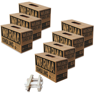 Warma Large Box Kiln Dried Kindling Lighting Wood - Natural / 7 by Warma