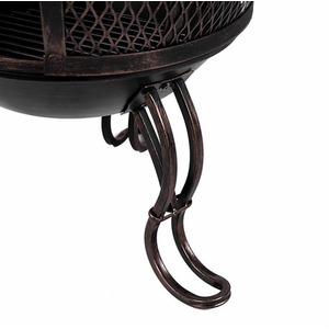 Steel Fire Pit Chiminea Patio Heater - Black