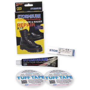 Black Boot Shoe and Wader Repair Kit - Black by Stormsure