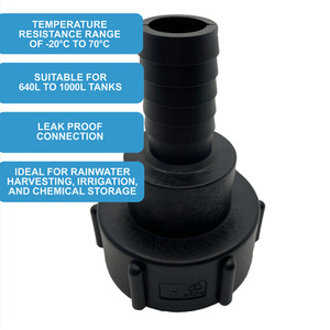 IBC S60x6 (2 inch) Female to (2 inch) Hose Tail by DNA PACKAGING LTD