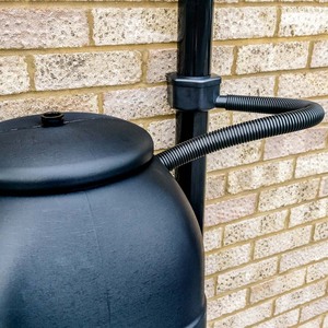 100L Garden Water Butt Set - Black by Charles Bentley