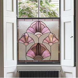 Abriola Art Deco Stained Glass Window Film by Creative Printing Solutions