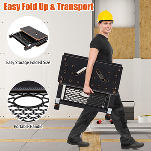 2-in-1 Folding Work Table Sawhorse by Costway