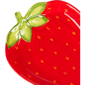 Strawberry Plate - Red