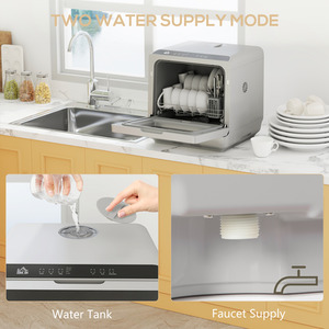 HOMCOM Table Top Dishwasher with 4 Settings by HOMCOM