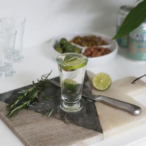 Troya Glass Footed Tumblers - 150ml - Pack of 12 - Clear by LAV